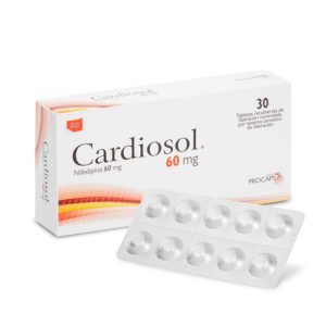 CARDIOSOL 60 MG CAJA X 30 TAB (NIFEDIPINO)