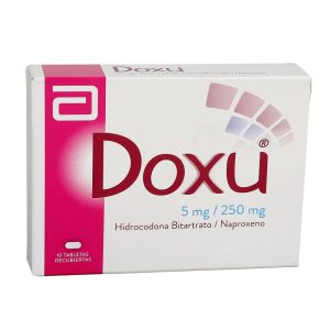 DOXU 5/250 MG CAJA X 10 TAB (HIDROCODONA+NAPROXENO)