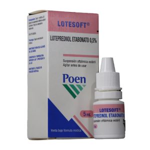 LOTESOFT 5% FRASCO X 5 ML (LOTEPREDNOL) (LOTEPREDNOL)