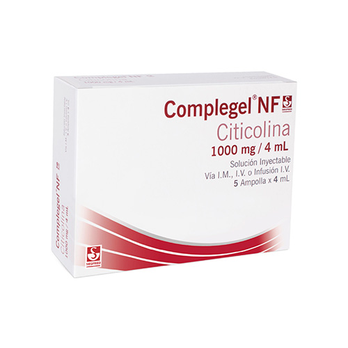 COMPLEGEL NF 1000 MG CAJA X 5 AMP X 4 ML (CITICOLINA)