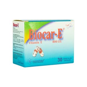 BIOCAR-E 800 UI CJA X 30 CAP CJA X 30 CAP (TOCOFEROL (VITAMINA E))