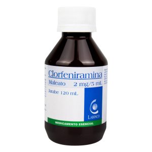 CLORFENIRAMINA 2 MG/5 ML JARABE FRASCO X 120 ML (CLORFENIRAMINA)