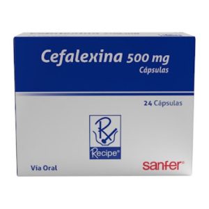 CEFALEXINA 500 MG CAJA X 24 CAP (CEFALEXINA)