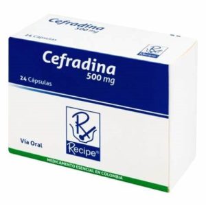 CEFRADINA 500 MG CAJA X 24 CAP (CEFALEXINA)