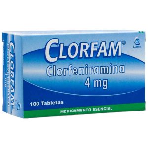 CLORFAM 4 MG CAJA X 100 TAB (CLORFENIRAMINA)