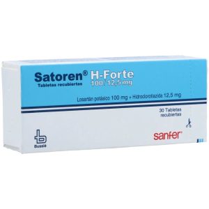 SATOREN H FORTE 100/12,5 MG CAJA X 30 TAB (HIDROCLOROTIAZIDA+LOSARTAN)