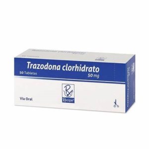 TRAZODONA CLORHIDRATO 50 MG CAJA X 50 TAB (TRAZODONA)