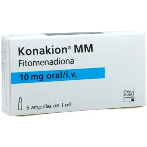 KONAKION MICELAS MIXTAS AMPOLLAS 10 MG/ML CJA X 5 AMP (FITOMENADIONA (VITAMINA K))