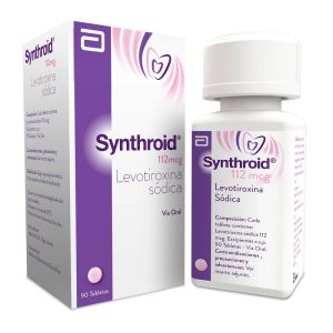 SYNTHROID 112 mcg CJA X 90 TAB (LEVOTIROXINA)
