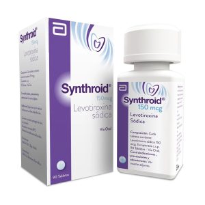SYNTHROID 150 mcg CJA X 90 TAB (LEVOTIROXINA)