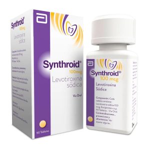 SYNTHROID 100 mcg CJA X 90 TAB (LEVOTIROXINA)
