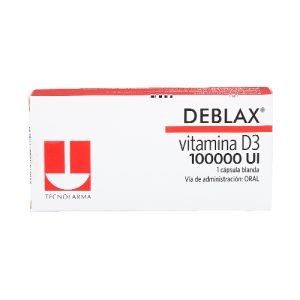 DEBLAX 100.000 UI 1 CAPSULA CAJA X 1 CAP (COLECALCIFEROL (VITAMINA D3)) (COLECALCIFEROL (VITAMINA D3))