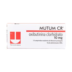 MUTUM CR 10 MG X 10  COMP (OXIBUTININA CLORHIDRATO) (OXIBUTININA CLORHIDRATO)