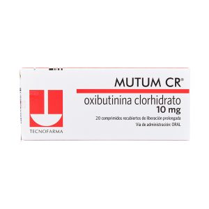 MUTUM CR 10 MG X 20  COMP (OXIBUTININA CLORHIDRATO) (OXIBUTININA CLORHIDRATO)