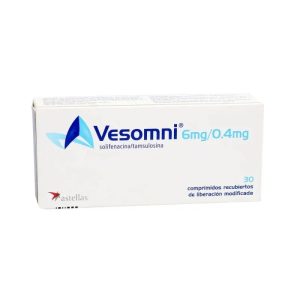 VESOMNI CAJA X 30 COMPRIMIDOS CJA X 30 COMP (SOLIFENACINA+TAMSULOSINA)