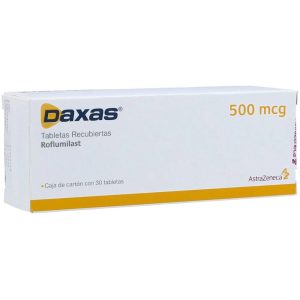 DAXAS 500 UG FTB 30 PC BL SAM CJA X 30 TAB CAJA X 30 TAB (ROFLUMILAST)