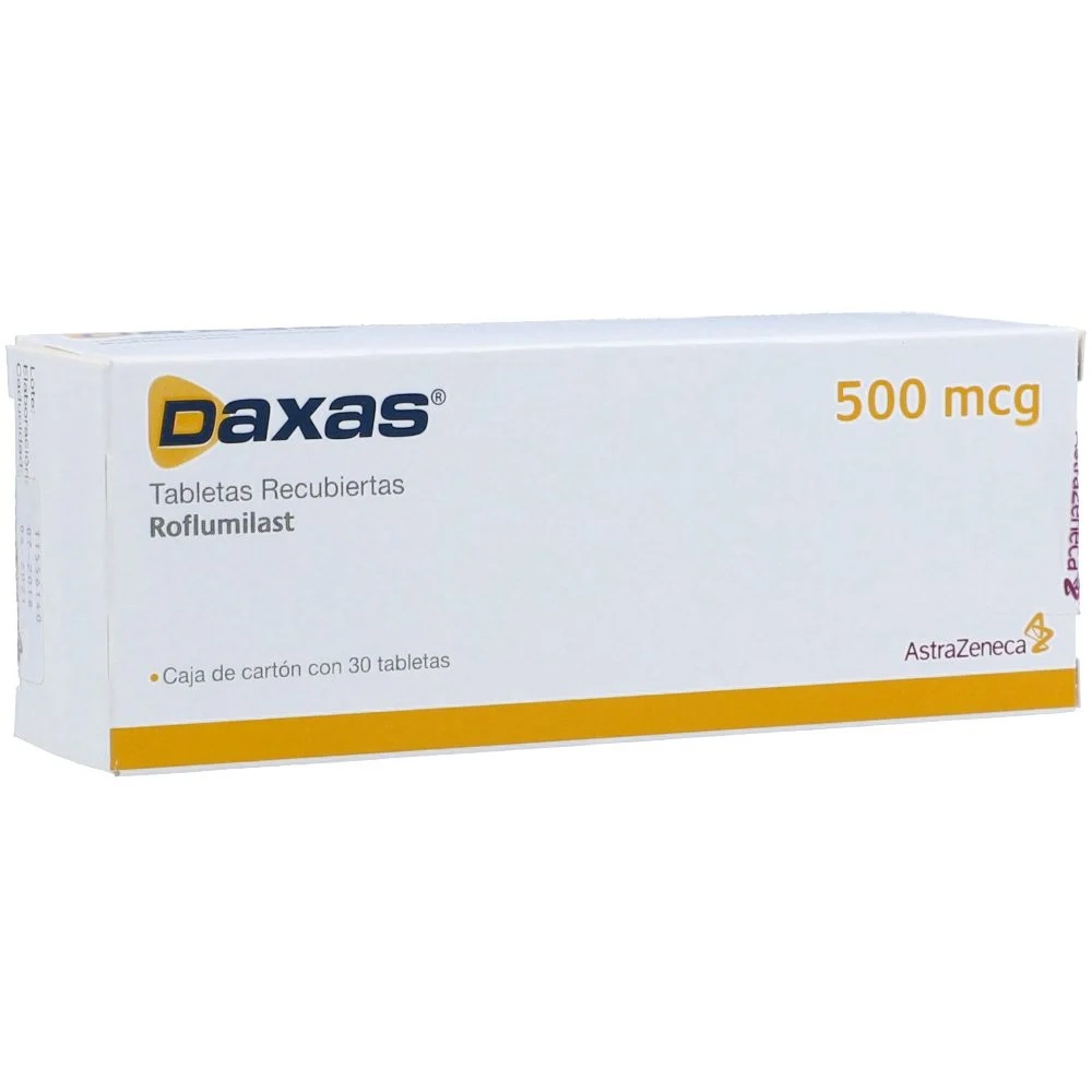 DAXAS 500 UG FTB 30 PC BL SAM CJA X 30 TAB CAJA X 30 TAB (ROFLUMILAST)