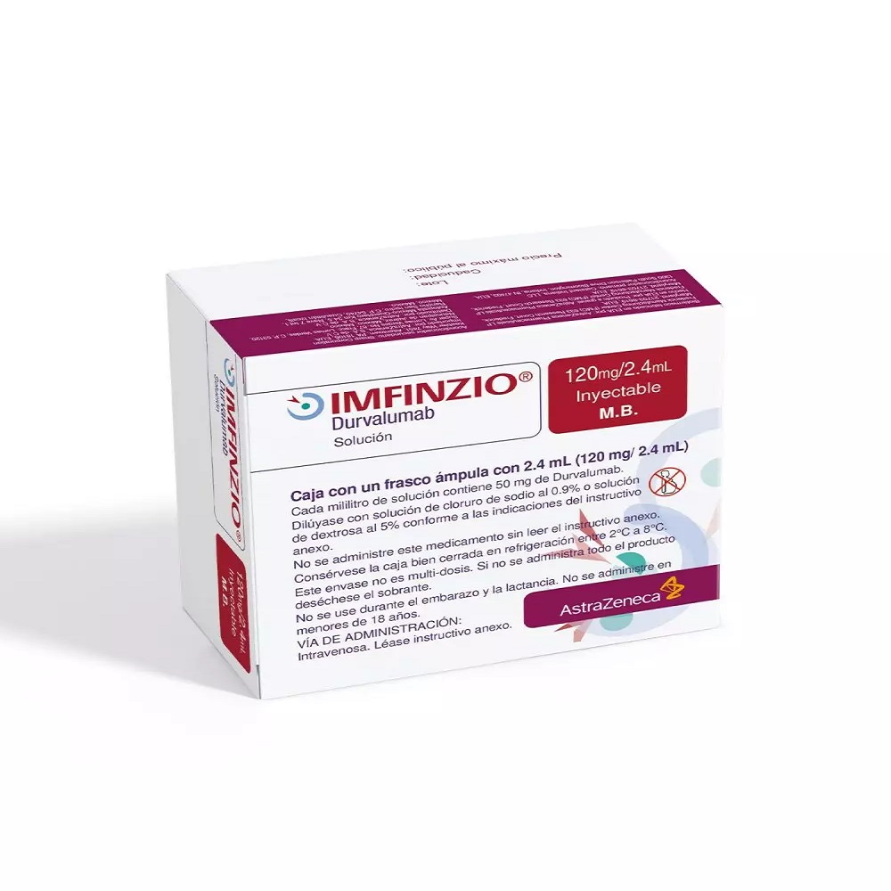IMFINZI HO INJ 120MG VIAL 2,4ML CAJA POR 1 VIAL CON 2.4 ML (DURVALUMAB)