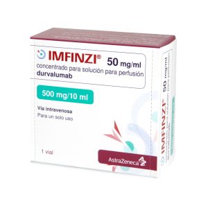 IMFINZI HO INJ 500MG VIAL X 10ML CAJA POR 1 VIAL CON 10 ML (DURVALUMAB)
