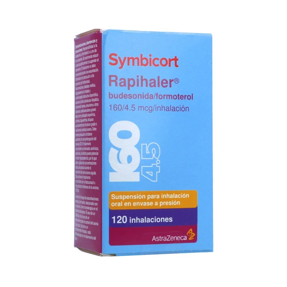 SYMBICORT RAPIHALER 160/4,5 MCG/ 120 INH CJA X 1 INH (BUDESONIDA+FORMOTEROL)