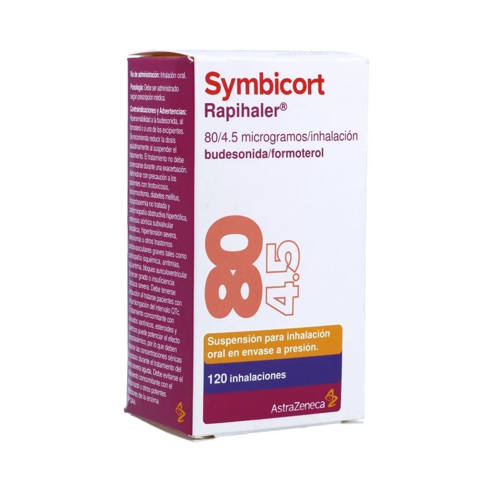 SYMBICORT RAPIHALER 80/4,5 MCG/ 120 INH CAJA X 1 INH (BUDESONIDA+FORMOTEROL)