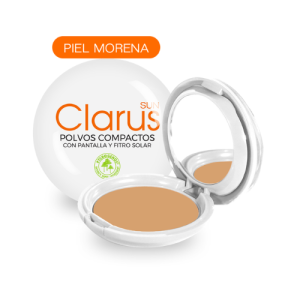 CLARUS POLVO COMPACTO MINERAL TONO MORENO CAJA X 12 GR