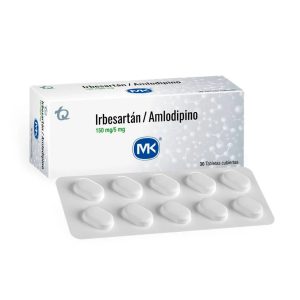 IRBESARTAN+AMLODIPINO 150/5MGMK CJX30TAB CJX30TAB (IRBESARTAN+AMLODIPINO 150/5MG)