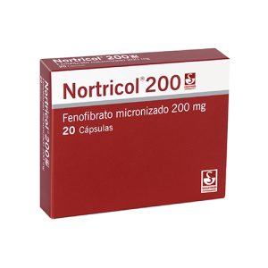 NORTRICOL 200 MG CAJA X 20 CAP (FENOFIBRATO)