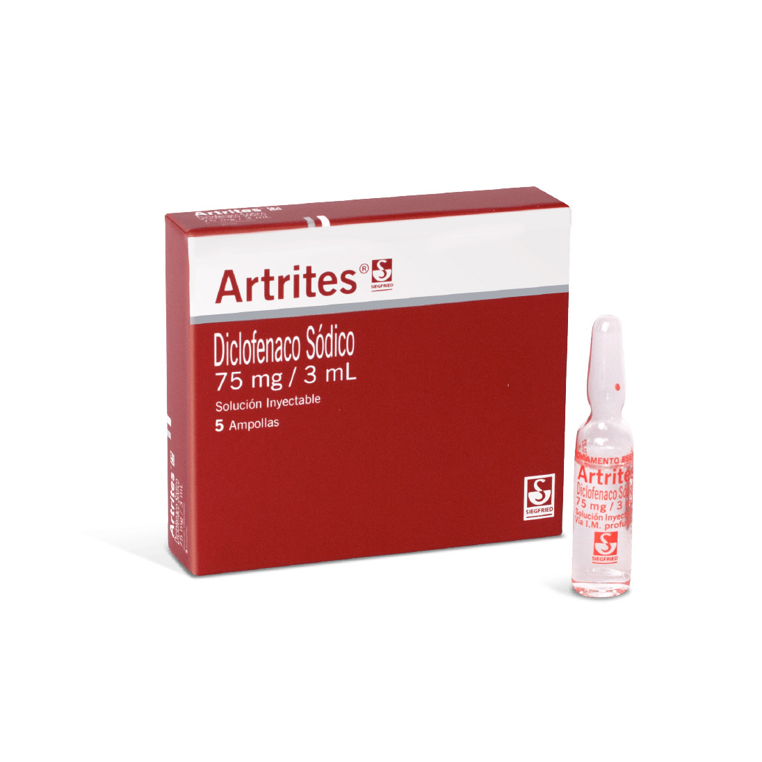 ARTRITES 75 MG INYECTABLE CAJA X 5 AMP X 3 ML (DICLOFENACO)