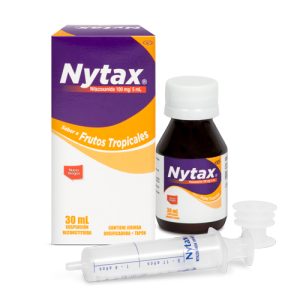 NYTAX 100 MG/5 ML SUSPENSION FRASCO X 30 ML (NITAZOXANIDA)