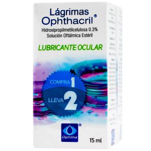 OPHTHACRIL PREPACK (2X1) FRASCO X 15 ML X 2 (HIDROXIPROPILMETILCELULOSA)