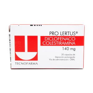 PROLERTUS 140 MG X 20 CAP (DICLOFENACO COLESTIRAMINA) (DICLOFENACO COLESTIRAMINA)