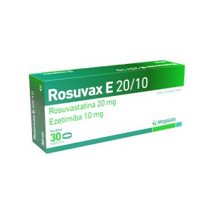 ROSUVAX E 10/20 MG CAJA X 30 TAB (EZETIMIBA+ROSUVASTATINA) (EZETIMIBA+ROSUVASTATINA)