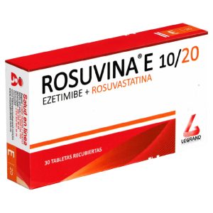 ROSUVINA E 10/20 MG X 30 TAB (EZETIMIBA+ROSUVASTATINA) (EZETIMIBA+ROSUVASTATINA)