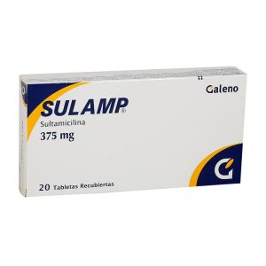 SULAMP 375 MG CAJA X 20 TAB (SULTAMICILINA)