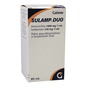 SULAMP DUO PPR FRASCO X 80 ML (AMOXICILINA+SULBACTAM)