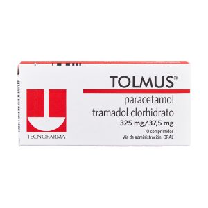 TOLMUS 325 MG + 37,5 MG CAJA X 10 COMPRIMIDO (ACETAMINOFEN+TRAMADOL) (ACETAMINOFEN+TRAMADOL)