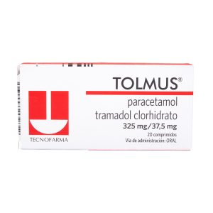 TOLMUS 325 MG + 37,5 MG CAJA X 20 COMPRIMIDO (ACETAMINOFEN+TRAMADOL) (ACETAMINOFEN+TRAMADOL)