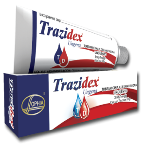 TRAZIDEX UNGENA TUBO X 3.5 GR (DEXAMETASONA+TOBRAMICINA)