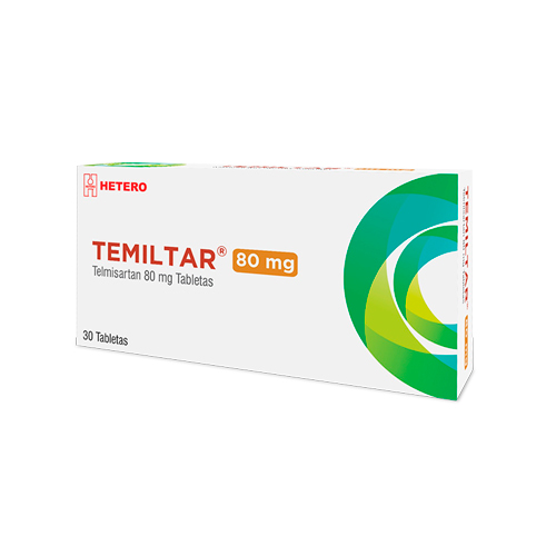 TEMILTAR H 80MG CJA X 30 TABLETAS CJA X 30 TAB (HIDROCLOROTIAZIDA+TELMISARTAN)