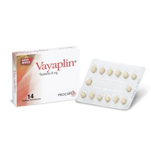VAYAPLIN 5 MG CAJA X 14 TAB (TADALAFILO)