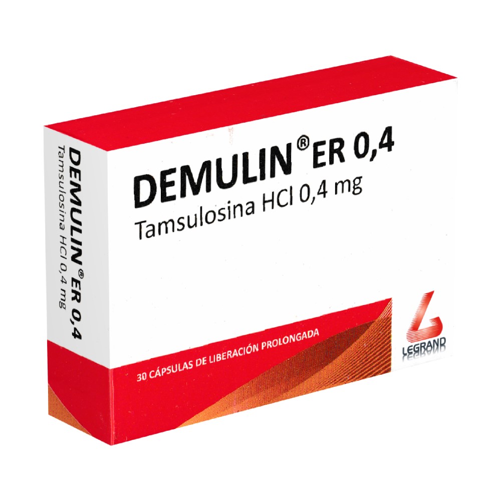 DEMULIN ER 0,4 MG CAJA X 30 CAPSULA CJA X 30 CAPS (TAMSULOSINA CLORHIDRATO) (TAMSULOSINA CLORHIDRATO)