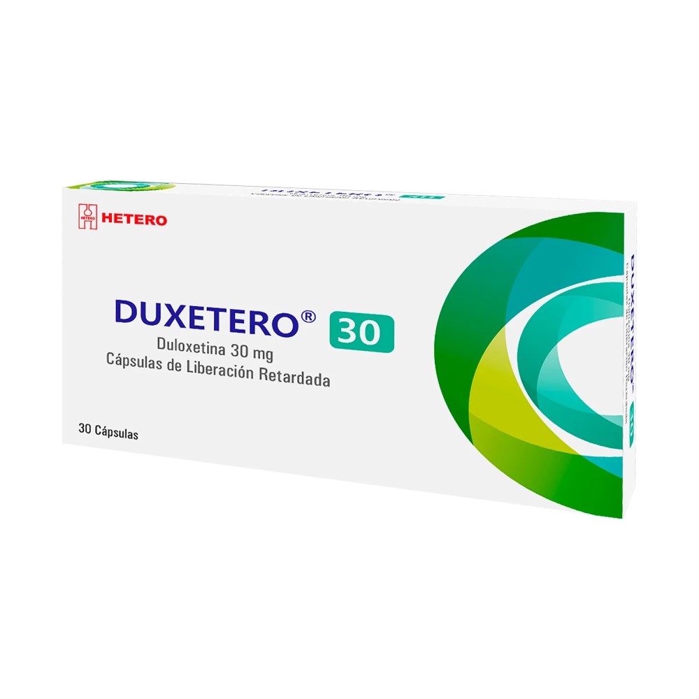 DUXETERO 30 MG CJA X 30 TAB CJA X 30 TAB (DULOXETINA)