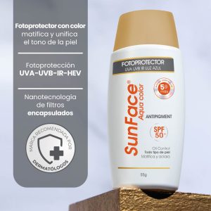 SUNFACE AQUA COLOR SPF 50+ FCO X 55GR (PROTECTOR SOLAR PARA ADULTOS)