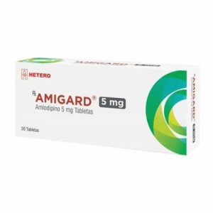 AMIGARD 5 mg TABLETAS CAJA X 30 TABLETA CJA X 30 TAB (AMLODIPINO)