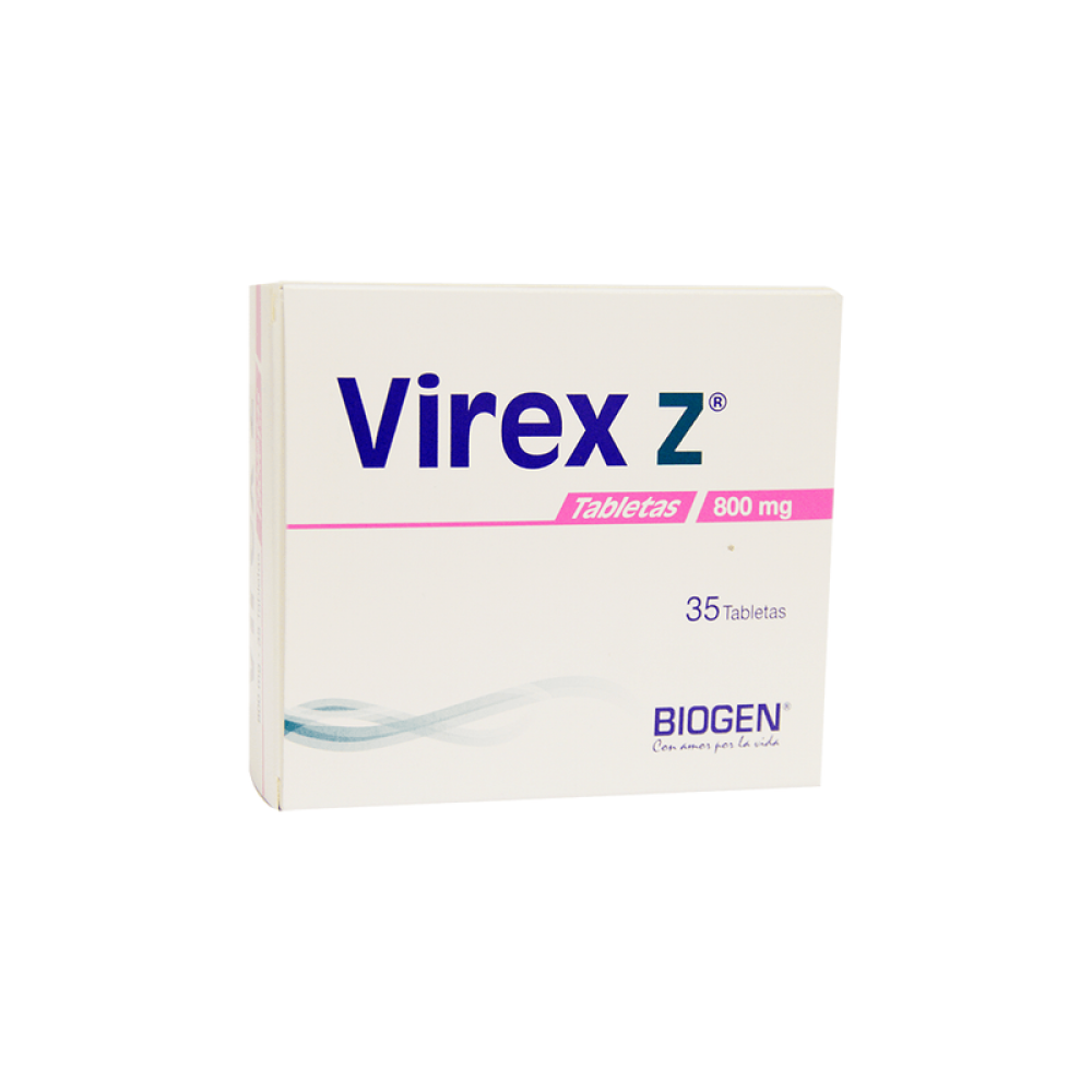 VIREX Z 800 MG CJA X 35 TABLETAS CJA X 35 TAB (ACICLOVIR)