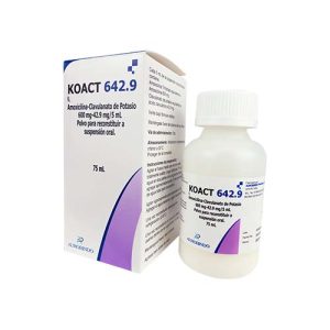 KOACT 642.9 X75ML POLVO PARA SUSP 5 ML (AMOXICILINA+CLAVULANICO ACIDO)