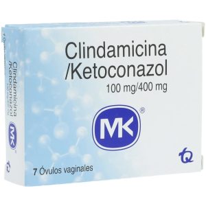CLINDAMIC 100MG+KETOCON 400MG CAJX7OVU (CLINDAMICINA+KETOCONAZOL)