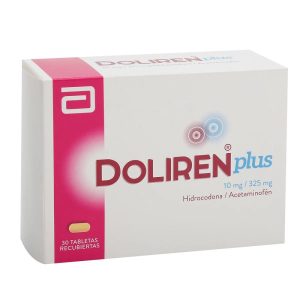 DOLIREN PLUS CAJA X 30 TAB (ACETAMINOFEN+HIDROCODONA)