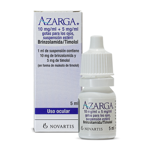 AZARGA SUSPENSION OFTALMICA ESTERIL FRASCO X 5 ML (BRINZOLAMIDA+TIMOLOL) (BRINZOLAMIDA+TIMOLOL)